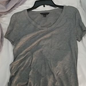 Rock and republic gray v neck with shine